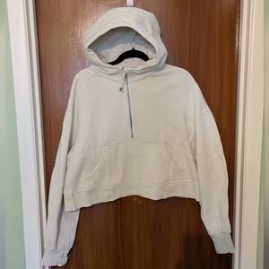 Lululemon Cream Scuba HalfZip Hoodie